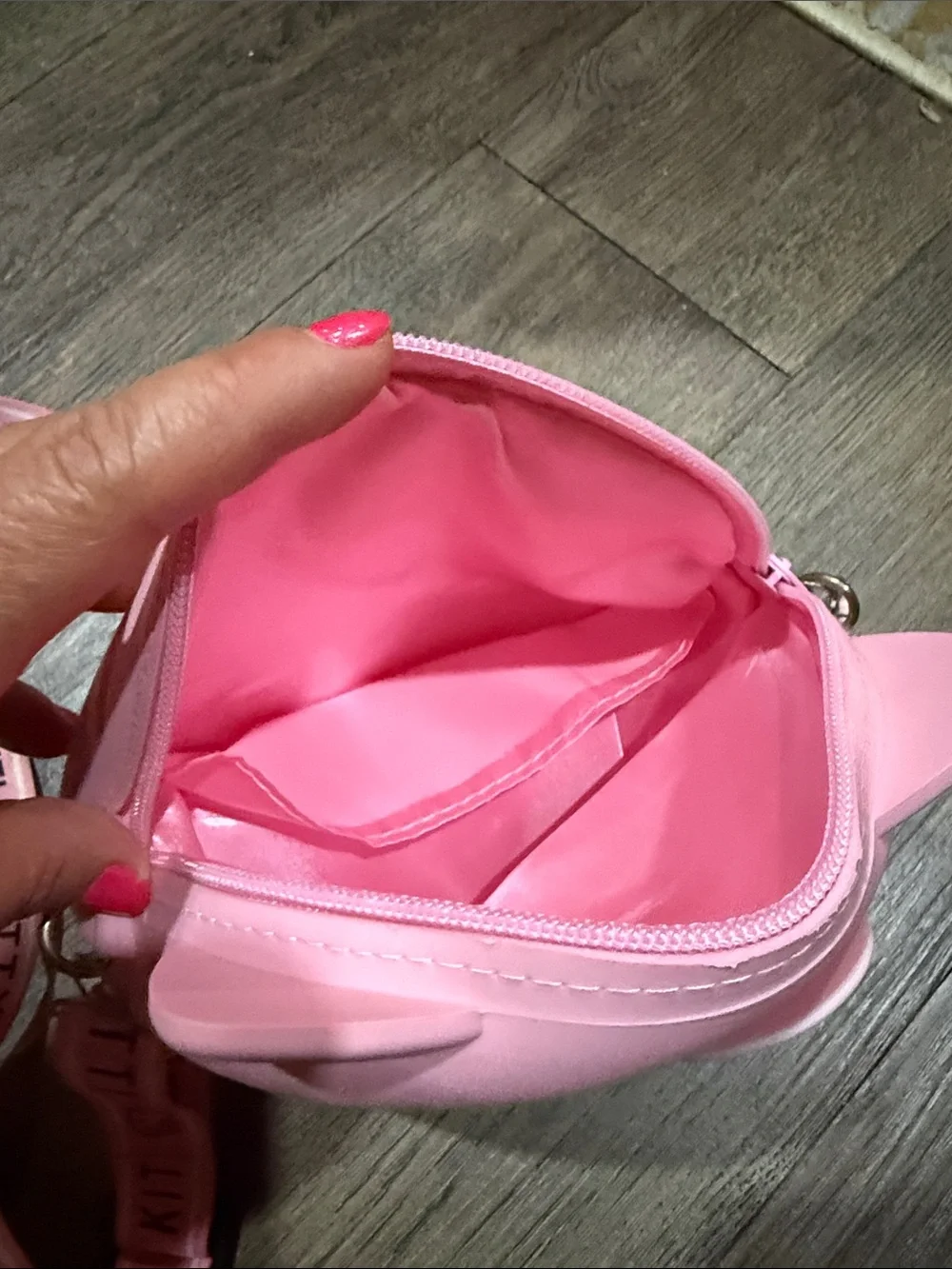 Hello Kitty Pink Cat Face Crossbody Bag with Bow Accent